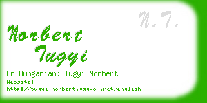 norbert tugyi business card